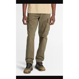 488 Timberland Men’s Canvas Utility Cargo Pants Olive Green Straight Fit